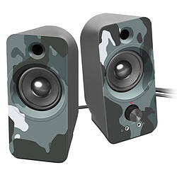 Speedlink DAROC Enceintes Stereo, camouflage bleu