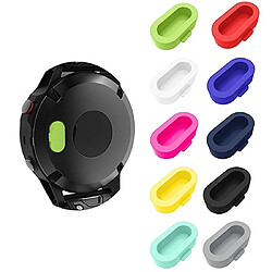 Avis Wewoo Protection écran Smart Watch Port de recharge Gel de silice Bouchon anti-poussière Plug Plug antipoussière pour Fenix 5 / 5S / 5X Bleu saphir