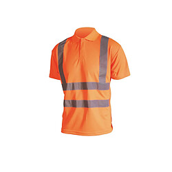 Cepovett Polo haute visibilité - Manches courtes - Orange fluo - 4XL