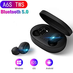 GUPBOO A6S Mini Bluetooth Casque Sans Fil Portable 5.0 Casque Sans Fil Stéréo Bluetooth Casque avec Smartphone Boîte De Charge 