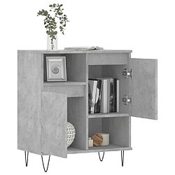 Acheter Maison Chic Buffet,Meuble de Rangement,commode pour salon,Cuisine Gris béton 60x35x70 cm Bois d'ingénierie -MN11256