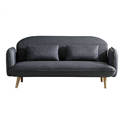 Concept Usine Canapé droit convertible scandinave 3 places gris SOTCHI 