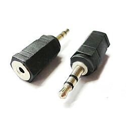 CABLING Adaptateur jack 3,5 mm mâle à 2,5 mm femelle stéréo audio prise casque adaptateur