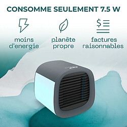 Evapolar evaCHILL Rafraichisseur d’Air Humidificateur Personnel à Évaporation, Grise