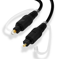 Câble Toslink Audio Numérique avec Lumière Fibre Optique 3m LinQ Noir