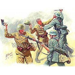 Masterbox Master Box Hand to Hand Combat German and Russian Infantry Eastern Front 1941-42 (4) Figure Model Building Kits (135 Scale)