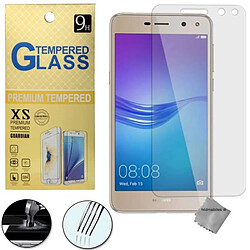 Htdmobiles Film de protection vitre verre trempe transparent pour Huawei Y5 et Y6 (2017) 