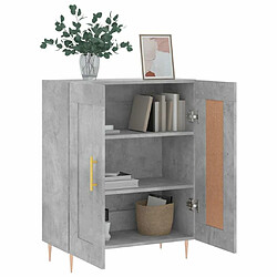 Acheter Maison Chic Buffet,Meuble de Rangement,commode pour salon,Cuisine gris béton 69,5x34x90 cm bois d'ingénierie -MN40963