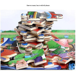 Universal 20 Slice en bois Puzzle Toy Enfants Baby Educational Learning Toys pour enfants