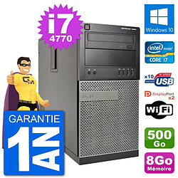 PC Tour Dell 7020 Intel Core i7-4770 RAM 8Go Disque Dur 500Go Windows 10 Wifi · Occasion 