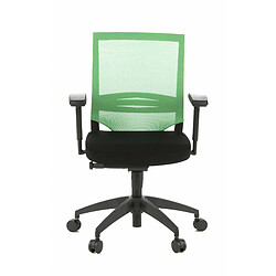 Hjh Office Siège de bureau / Fauteuil de direction PORTO BASE, assise tissu / dossier maille noir / vert