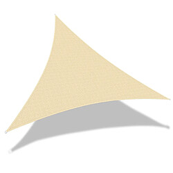 Vounot Voile d ombrage Triangle HDPE avec 19 pcs kit de montage