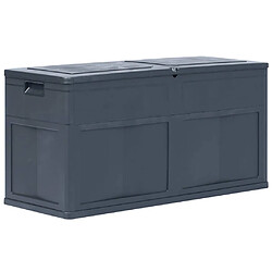 vidaXL Boîte de rangement de jardin 320 L Noir 