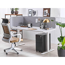 Acheter Beliani Séparateur de bureau 80 x 40 cm gris clair WALLY