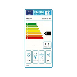 Turboair Hotte decorative murale CERTOSA IX/A/60/PB