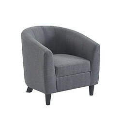 But Fauteuil fixe BROWNIE tissu gris foncé 