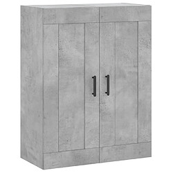 Maison Chic Armoire murale,Meuble de Rangement pour salon,cuisine gris béton 69,5x34x90 cm bois d'ingénierie -MN34780