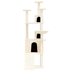 Avis Arbre à chat avec griffoirs,niche pour chat en sisal Crème 175 cm -MN15738