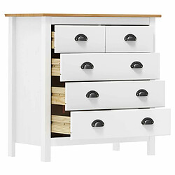 Avis Maison Chic Commode Buffet - Meuble de rangement Hill Blanc 79x40x80 cm Bois de pin solide -GKD73456