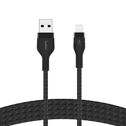 Belkin CAA010BT3MBK câble USB 3 m USB A USB C/Lightning Noir 