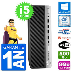 PC HP ProDesk 600 G3 SFF Intel i5-6500 RAM 8Go Disque Dur 500Go Windows 10 Wifi · Occasion 