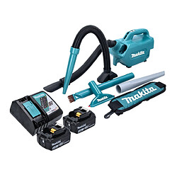 Makita DCL 184 RM aspirateur sans fil 18 V 54 mbar 0,5 l + 2x batterie 4,0 Ah + chargeur