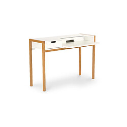 ICONIK INTERIOR Bureau en bois style scandinave Blanc