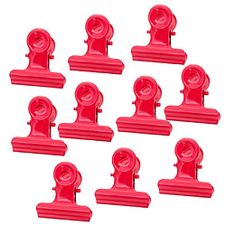 Acheter 10pcs pinces à charnière en métal pince à papier pince bulldog / pince pour reliure de fichier rouge