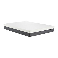 Vente-Unique Ensemble 160 x 200 cm sommier coffre blanc + matelas mousse HD 7 zones et accueil mémoire de forme déhoussable ép.20cm - KELIH de YSMÉE