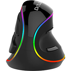 E-Thinker Delux M618 Plus Filaire Ergonomique Verticale Souris Optique Souris RGB Lumière 4000 DPI pour Ordinateur Portable