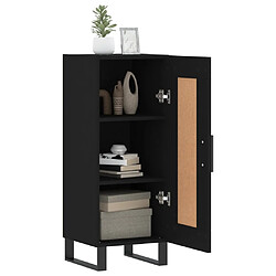 Avis vidaXL Buffet Noir 34,5x34x90 cm Bois d'ingénierie