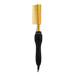 Presse à Chaud Peigne Brosse Portable Pour Cheveux Afro Hommes Femmes AU Or