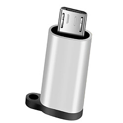 type c adaptateur avec chargeur de trousseau pour connecteur usb micro convertisseur argent pas cher