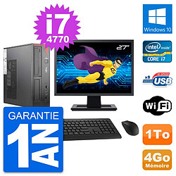 PC Fujitsu E520 DT Ecran 27" Intel i7-4770 RAM 4Go Disque 1To Windows 10 Wifi · Occasion 