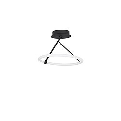 NOVA LUCE Plafonnier JANUS Sable Noir LED 21 W