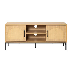 Bestmobilier Nagato - meuble tv - bois - 120 cm