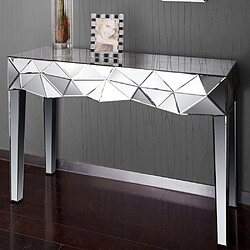 Meubler Design Console Verre Design Relief En Miroir Lewis