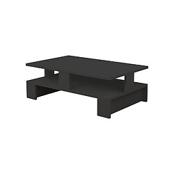 Toilinux Table basse en panneaux mélaminés L.80 cm - Gris