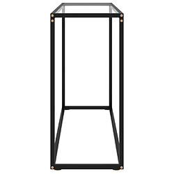 Avis Maison Chic Table console | Meuble d'entrée | Table d'appoint Transparent 100x35x75 cm Verre trempé -GKD12796