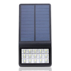 Universal 3.7V 1W Solaire 15 LED Applique lumineuse Imperméable Terrasse de jardin Chemin.