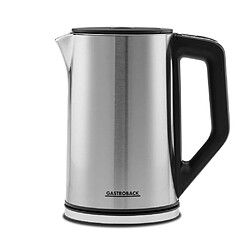 Gastroback Design Cool Touch electric kettle Gastroback Design Cool Touch bouilloire 1,5 L 2200 W Noir, Acier inoxydable