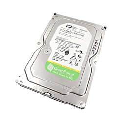 Disque Dur 500Go SATA 3.5 Western Digital GreenPower WD5000AURX-63UY4Y0 5400rpm 32Mo - Reconditionné