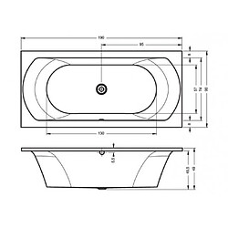 Avis Baignoire acrylique RIHO LIMA 180x80cm ou 190x90cm