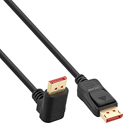 Delock - DisplayPort-Kabel - DisplayPort (M) gerade bis DisplayPort (M) nach oben angewinkelt - DisplayPort 1,4 - 5,0m - unterstützt 8K 60 Hz (7680 x 4320) - Schwarz (87057) 