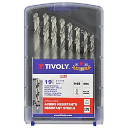 Tivoly Coffret de 19 forets HSS Pro 