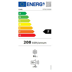 Congélateur sous plan 55cm 82l - cctus542wh - CANDY