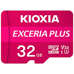 Acheter Carte Mémoire Micro SD avec Adaptateur Kioxia Exceria Plus Rose Cours 10 UHS-I U3