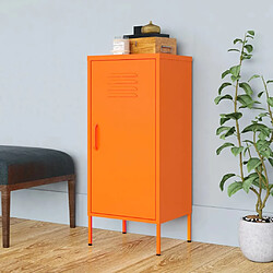 vidaXL Armoire de rangement Orange 42,5x35x101,5 cm Acier