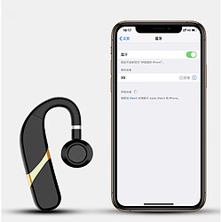 Shot Oreillette Intra-auriculaire Bluetooth pour "XIAOMI Mi 11" Smartphone Sans Fil Kit Main Libre (NOIR/OR)