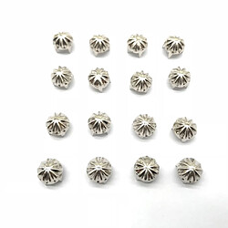 50pcs potiron clous métal griffe nailhead punk stud rivets pointes argent